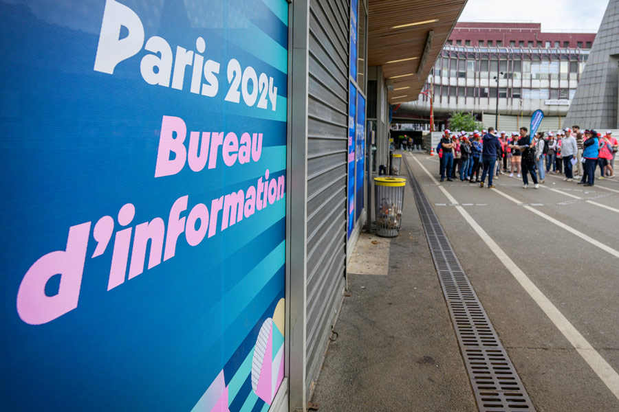 Office de tourisme entrée gare de SQY jeux 2024