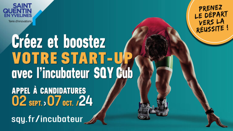 Appel à candidature incubateur SQY Cub septembre 2024