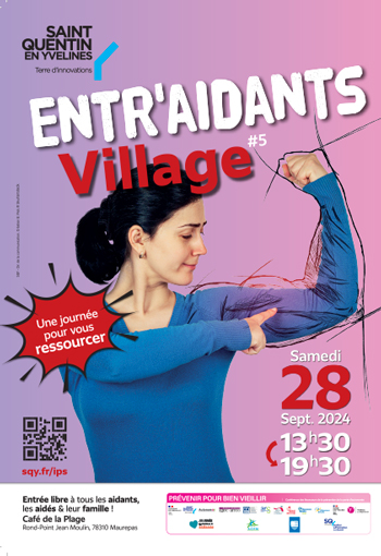 Presse entr'aidants village 2024 IPS affiche