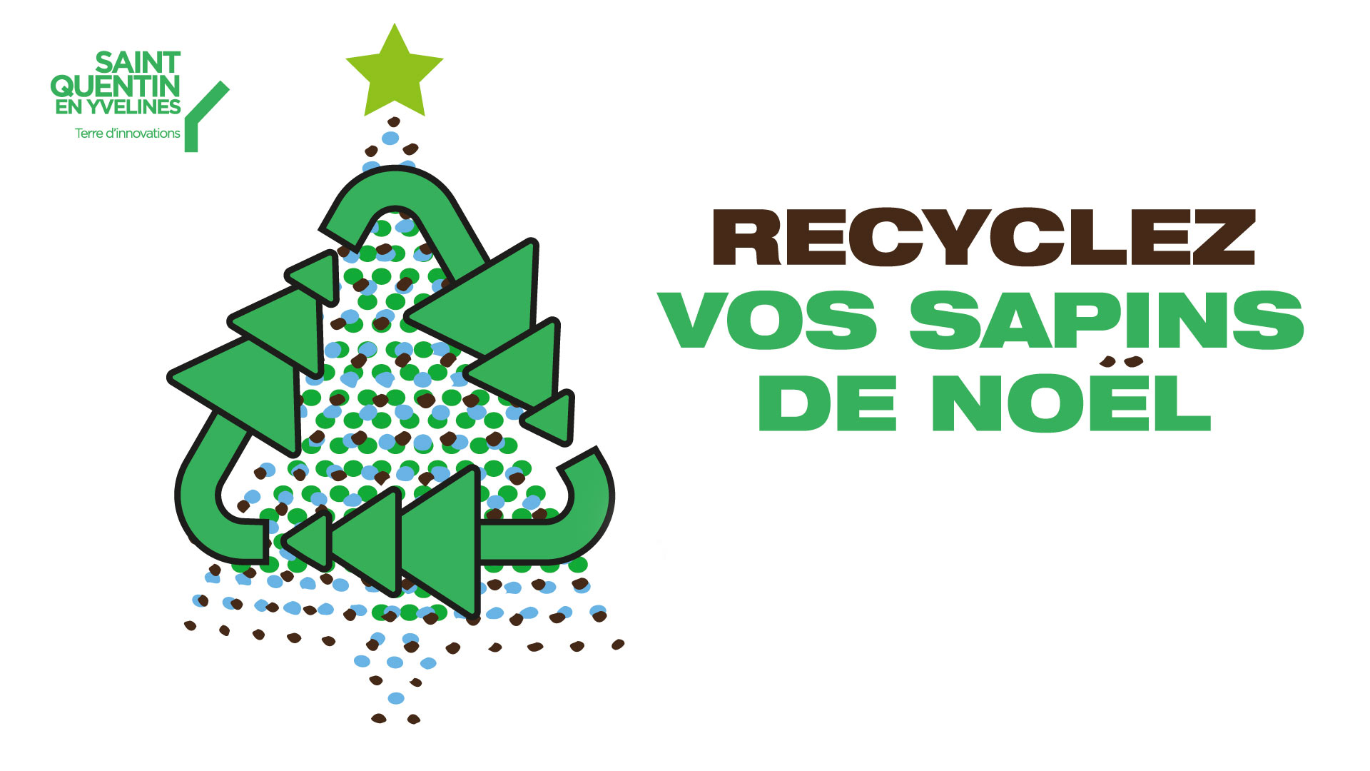 collecte des sapins de noel recyclage