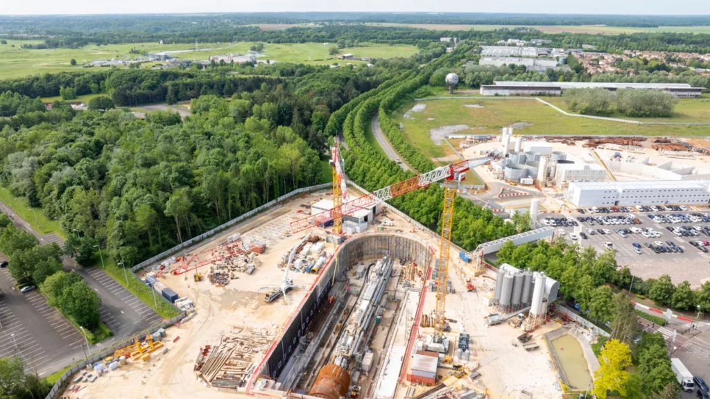 Avancement des travaux de la ligne du métro 18 31 travaux ligne 18 guyancourt janvier 2025