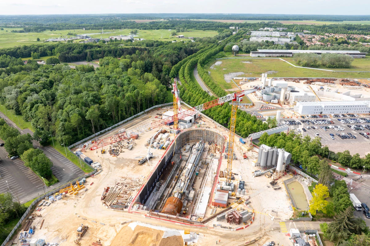 Avancement des travaux de la ligne du métro 18 2 Ligne 18 travaux Guyancourt janvier 2025