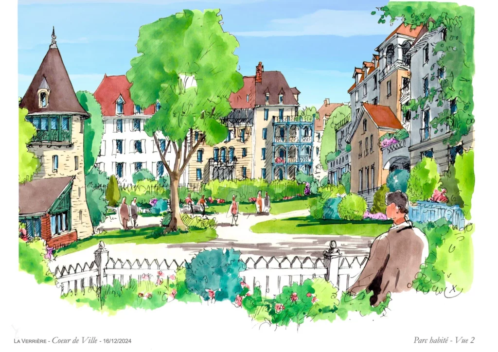 La Verrière - Aménagement du quartier Gare-Bécannes 2 perspective Coeur de Ville Bécannes La Verrière