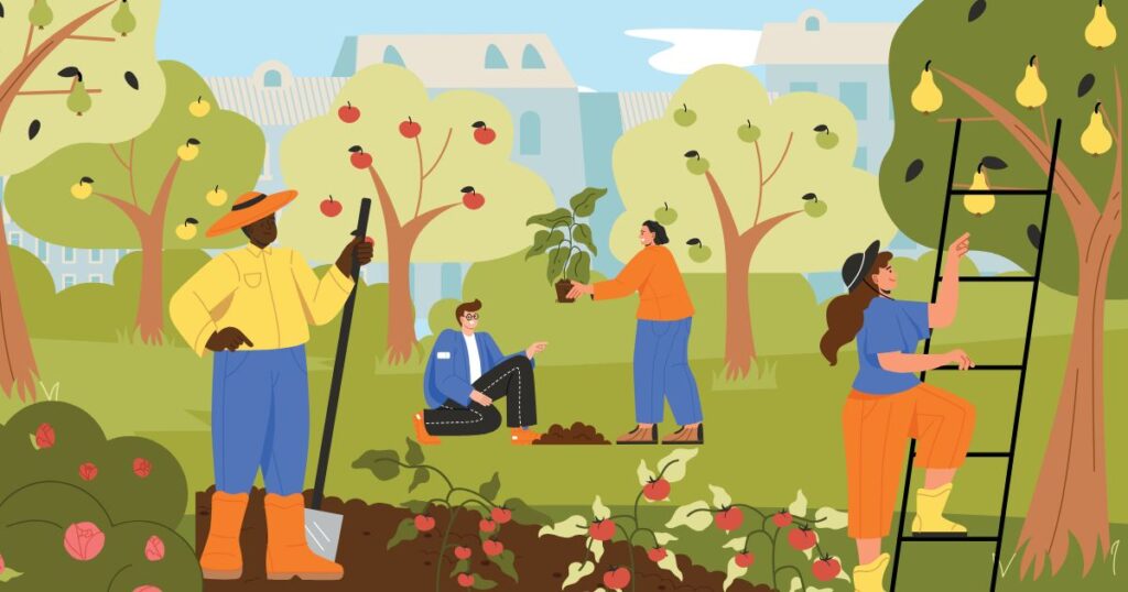 Agriculture urbaine au buisson