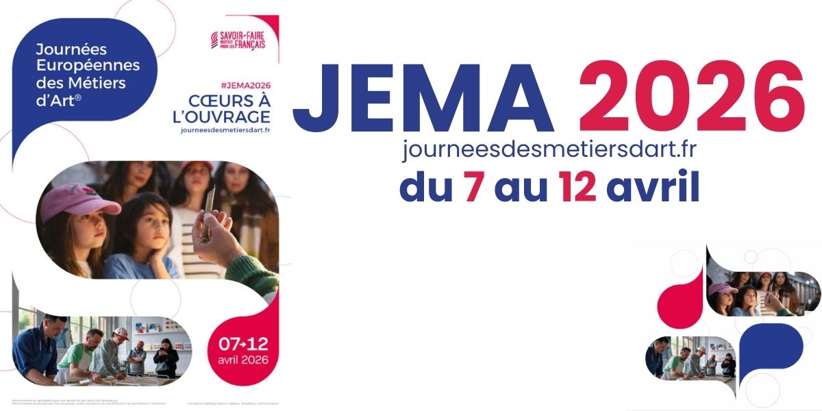 JEMA 2026 - Journées Européennes des Métiers d’Art : candidatez ! 1 JEMA 2026