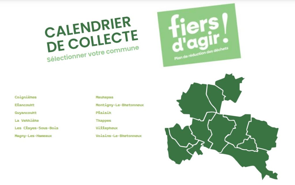 SQY MAP CALENDRIER DE COLLECTE