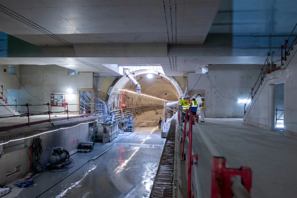 La ligne 18 et ses aménagements 8 Visite du Président L.Merckaert